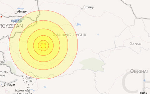 Strong earthquake in northwest China