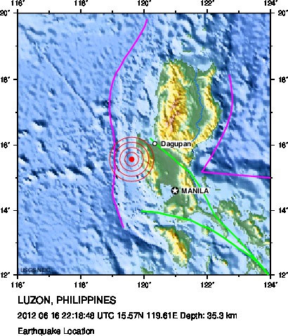 Strong earthquake shook the Philippines