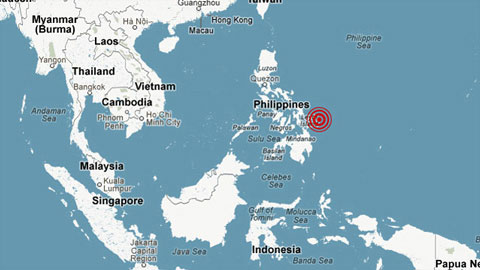 Strong earthquakes cause tsunamis in the Philippines