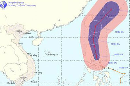 Strong storms appeared on the East Sea