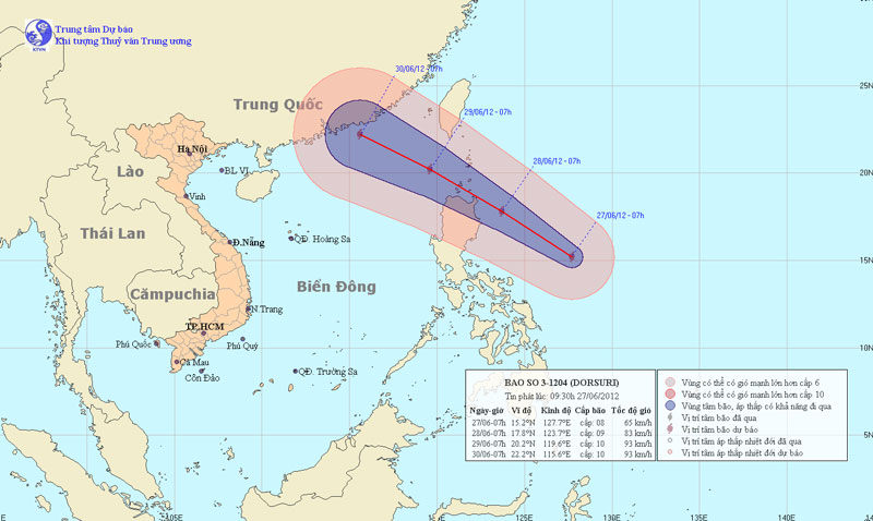 Strong storms are entering the South China Sea