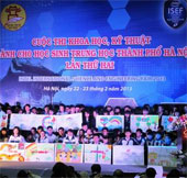 Student Chu Van An won the science and technology prize