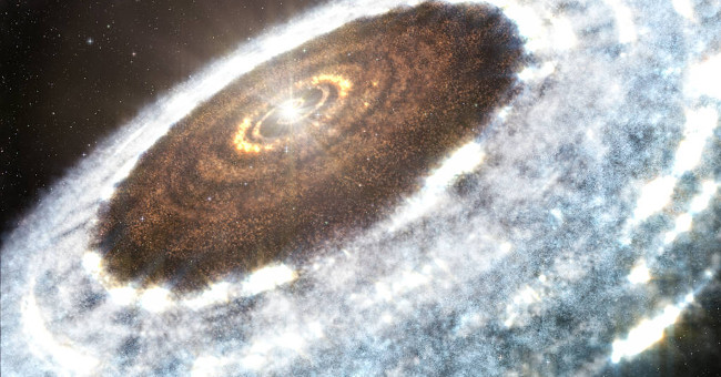 Stunned to discover snow in space?