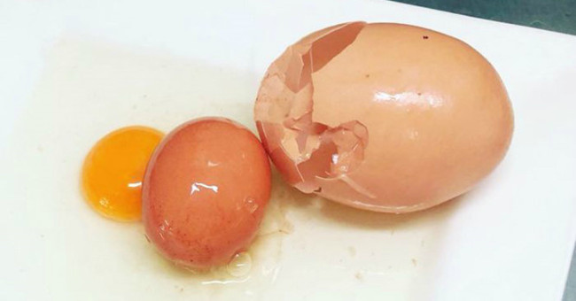 Stunned with chicken eggs '2 in 1'