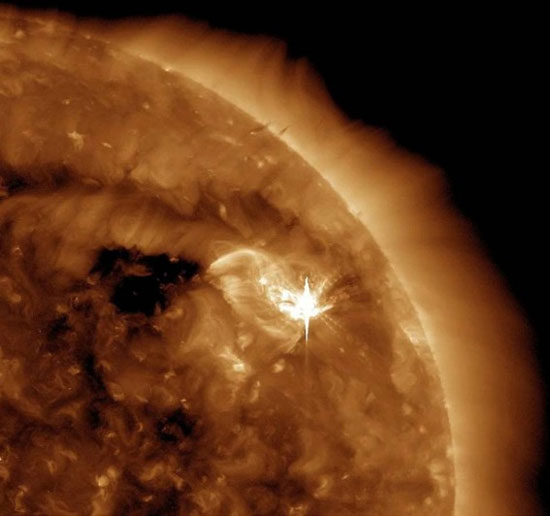 Stunning coincidence between the bright streaks of the Sun and UFOs