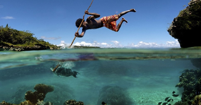 Stunning images taken between the two worlds