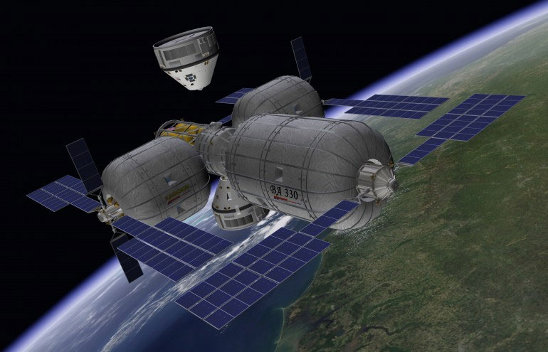 Successful landing of CST 100 compartment with air bags