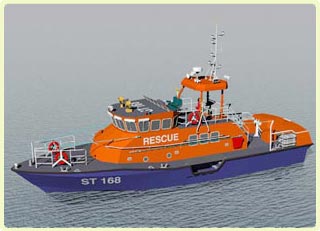 Successfully built a rescue ship that runs in a level 12 storm