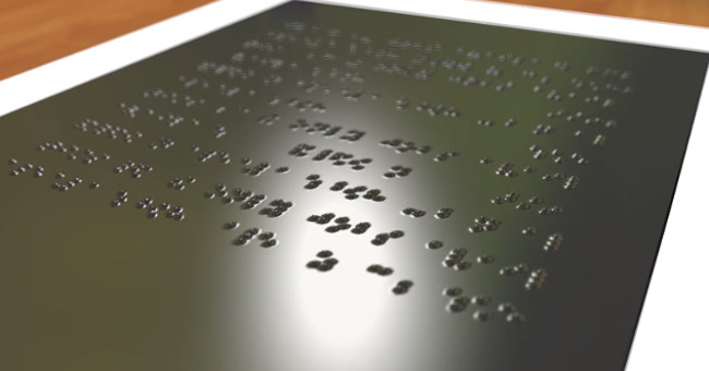 Successfully developed a touch screen display for brave blinds