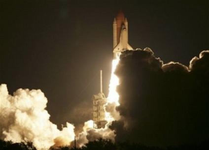 Successfully launched Space Shuttle Discovery
