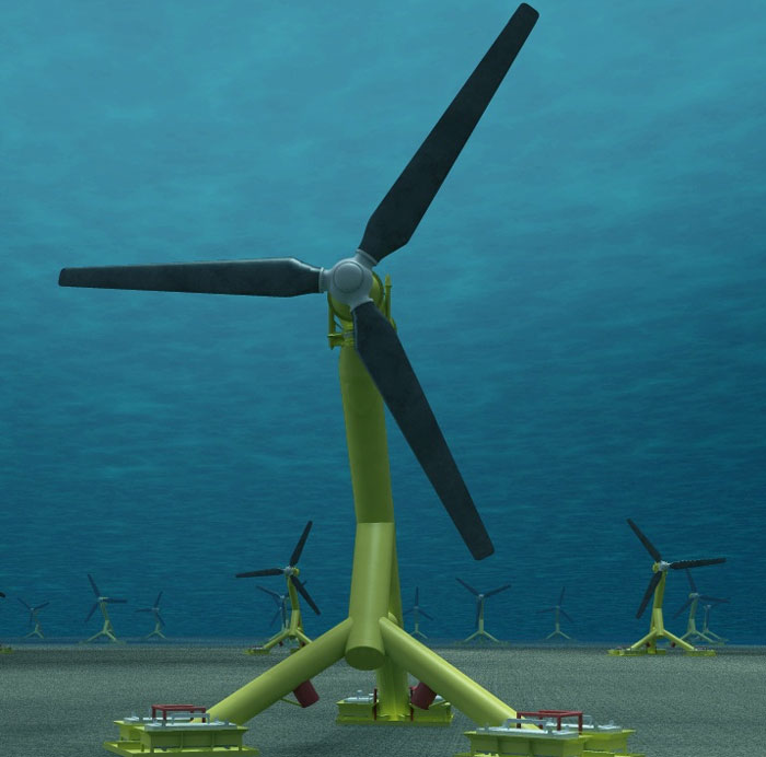 Successfully tested the tidal turbine