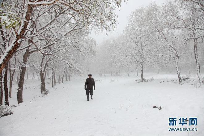 Summer snow falls in China