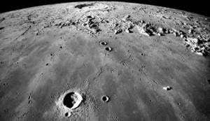 Sunlight once shone on the dark parts of the moon