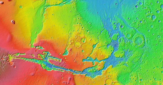 Super 50m tsunami can sweep Mars