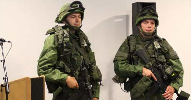 Super Russian military uniform 'accepting' pistol shot at 10 millimeters