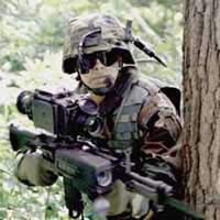 Super soldier oriented and processing information by ... tongue