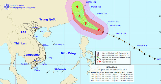Super storms appear near the East Sea
