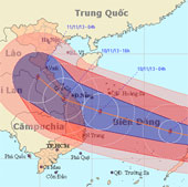 Super typhoon Haiyan is about to land in Philippines