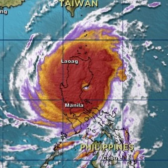 Super typhoon Koppu landed in the Philippines causing landslides