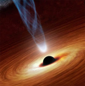 Super-large black hole rotates rapidly near the speed of light