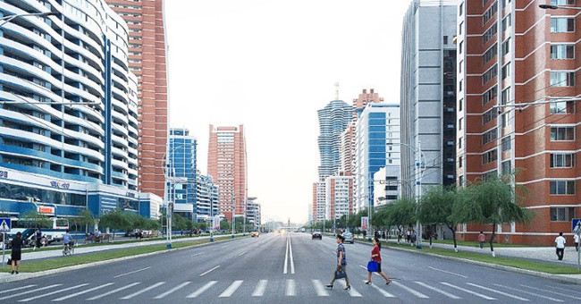 Surprise from the new architecture in the capital Pyongyang, North Korea