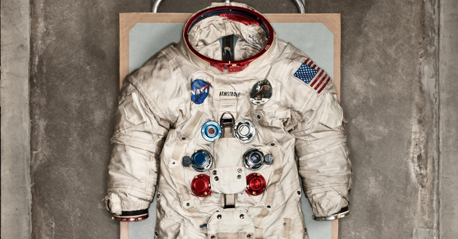 Surprise with Neil Armstrong's production of space suits