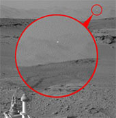 Suspecting UFO flying and landing on Mars?