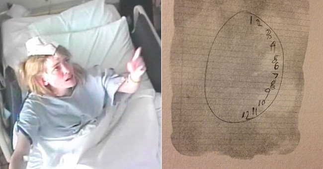 Suspicious girl, haunted, the doctor asked her to draw a watch and find the cause