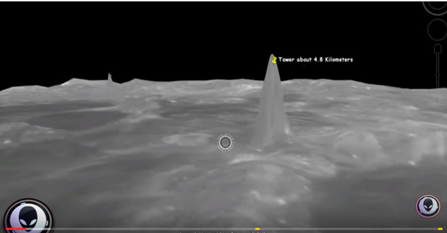 Suspicious objects cluster towers 5 km high on the Moon