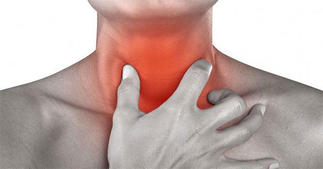 Swallowing sore throat warning what disease?