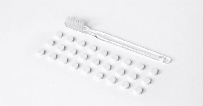 Tablet toothpaste helps protect the environment