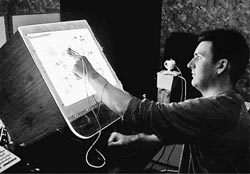 Tactile device replaces the touch screen