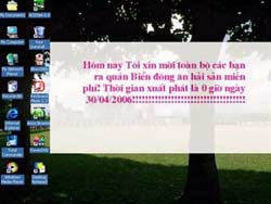 Take notes on the desktop