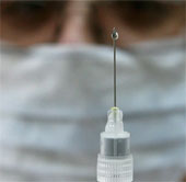 Take the test sample without a syringe