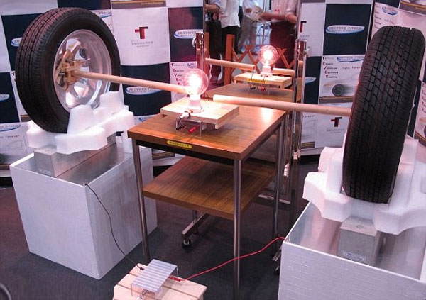 Technology helps to charge the car through the tire