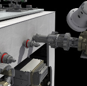 Test satellite maintenance robot