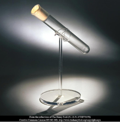 Test tube containing Thomas Edison's last breath