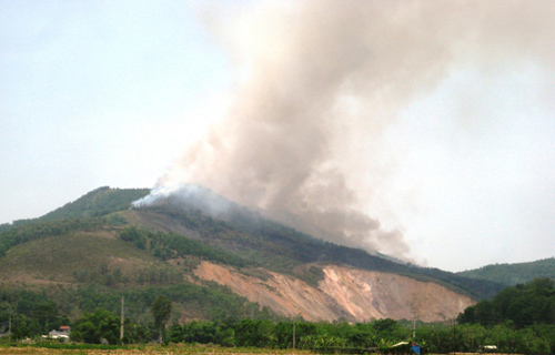 Thanh Hoa protection forest burns big