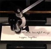 Thanks to handwriting robot