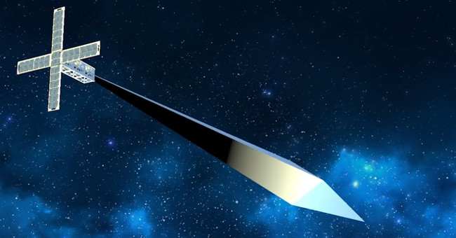 Thanks to the Falcon 9 rocket, American artists will release artwork that can be seen with the naked eye