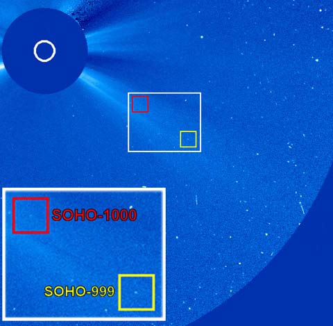 The 1,000th comet detection belongs to the Kreutz group