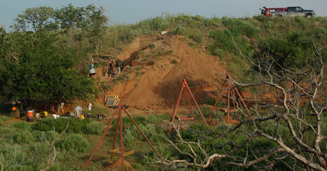 The 10,500-year-old settlement settled under the American forest