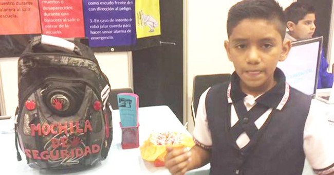 The 11-year-old student invented a bulletproof backpack