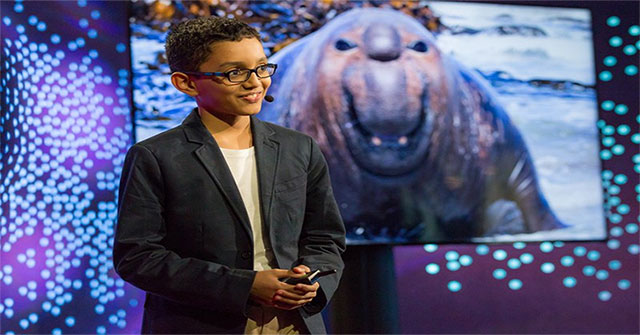 The 12-year-old genius invented a plastic waste filter in the ocean