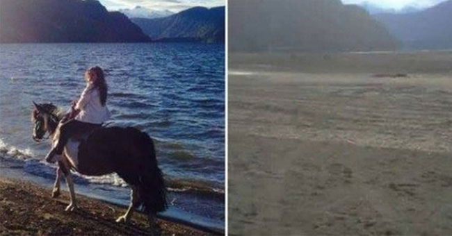 The 1,400 hectare lake in Chile disappears after a night
