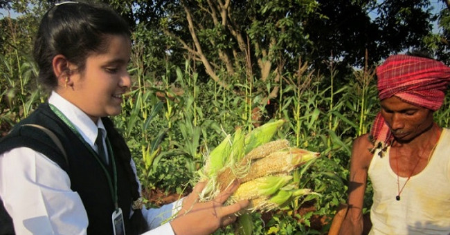 The 15-year-old has an initiative to clean water with corn cobs