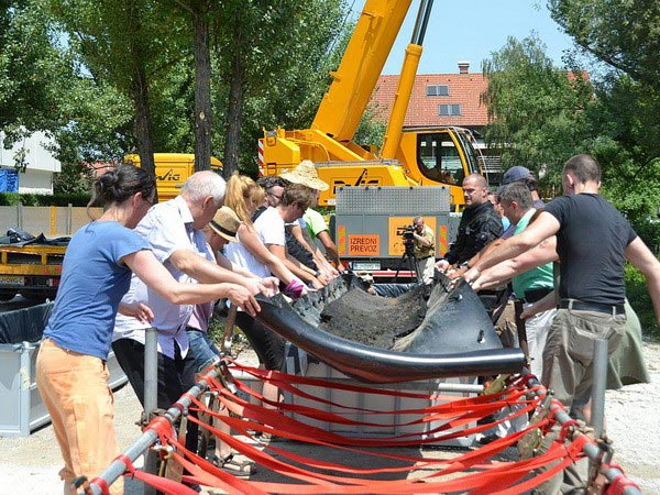 The 2,000-year-old canoe was discovered in Slovenia