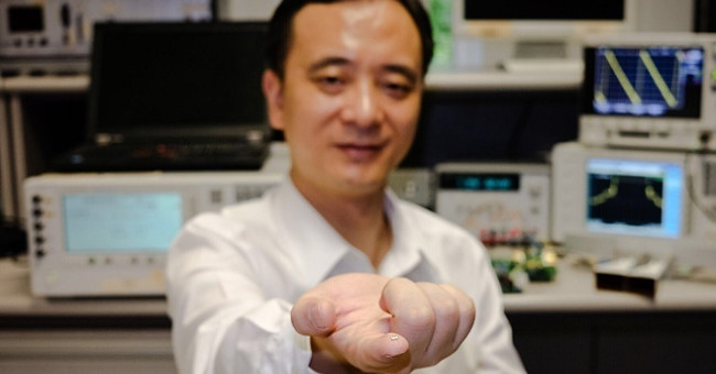 The 200-gauge radar camera technology is as small as a fingernail