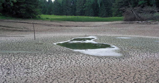 The 200m-wide lake disappeared without a trace after a night
