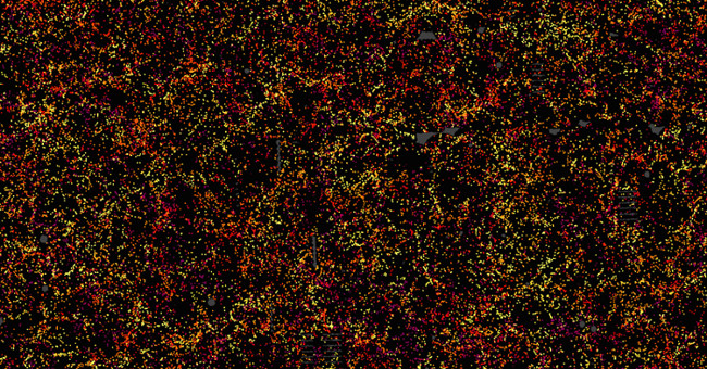The 3D universe map contains 1.2 million galaxies that prove the universe expanded rapidly